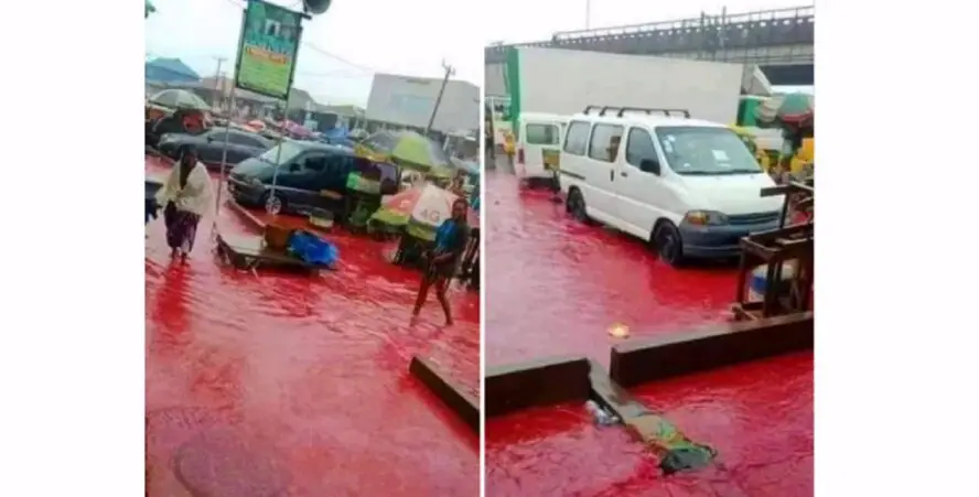 ادعاء الأمطار في نيجيريا كانت بلون الدم هو ادعاء زائف جزئي فتبينوا