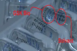 صورة ادعاء لقاح covid19 من تقرير التلفزيون الأردني زائف GSK فتبينوا