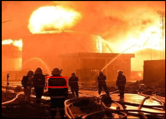 هذه ليست صورة حريق مصنع نفرتيتي وإنما صورة قديمة التقطت في الصين