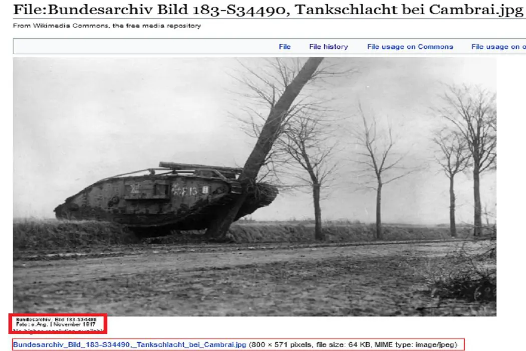الدبابة البريطانية 1917 فتبينوا