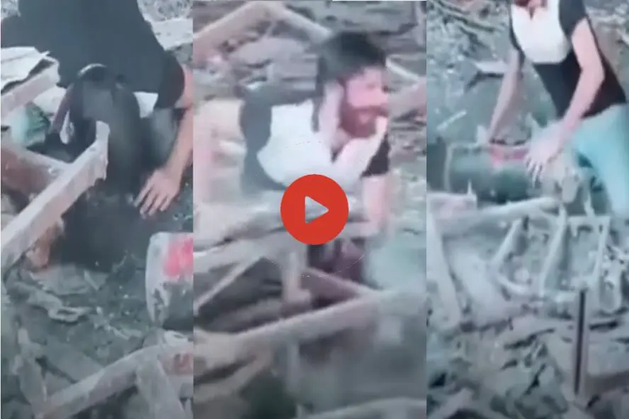 هذا مشهد تمثيلي في مستشفى الحسين التعليمي