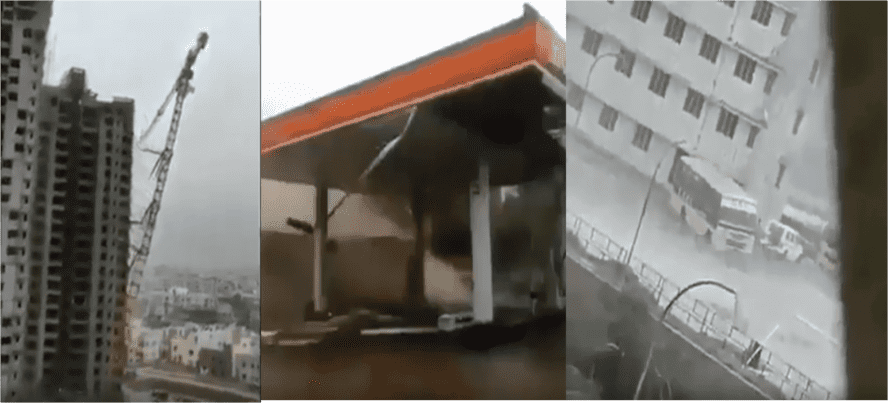 ادعاء عاصفة تضرب الهند