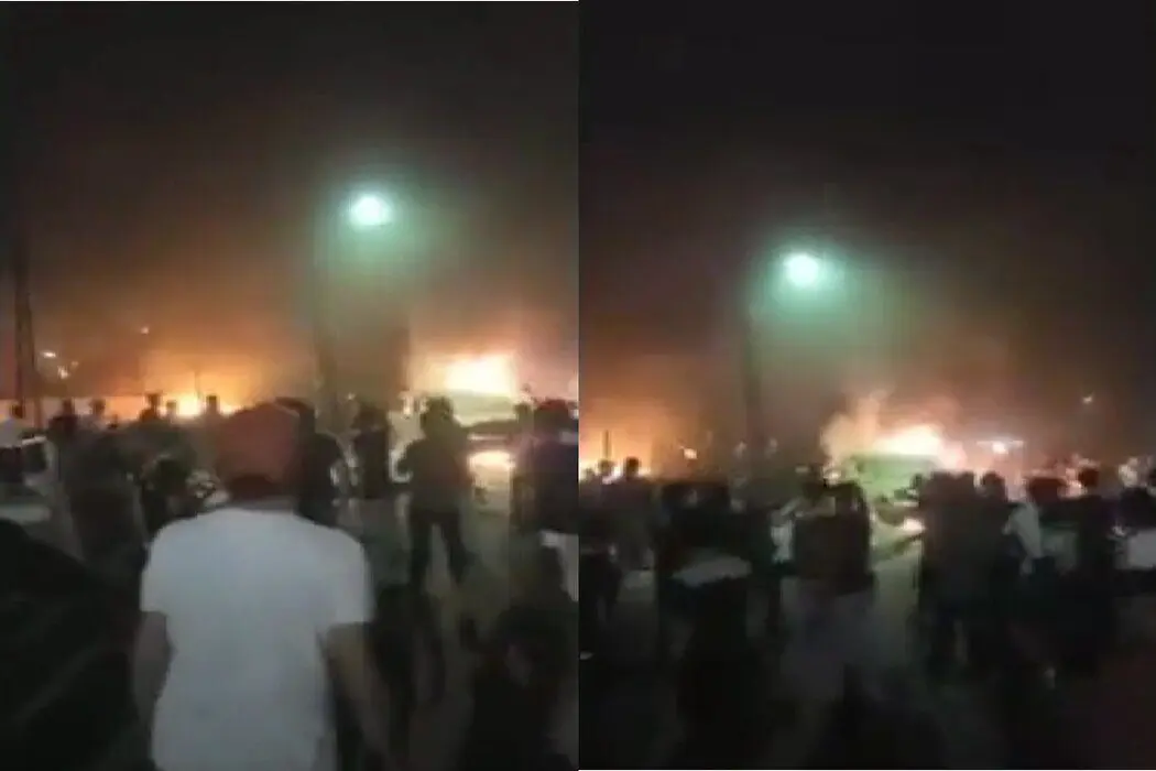 عاجل حرق مقر حزب الدعوة في البصرة