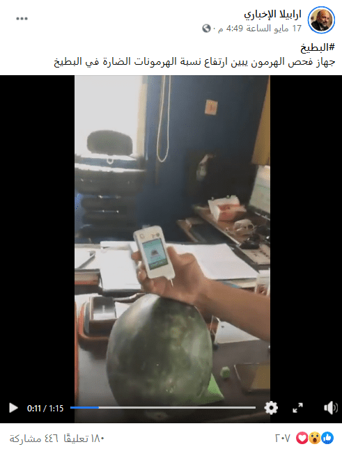 فحص البطيخ