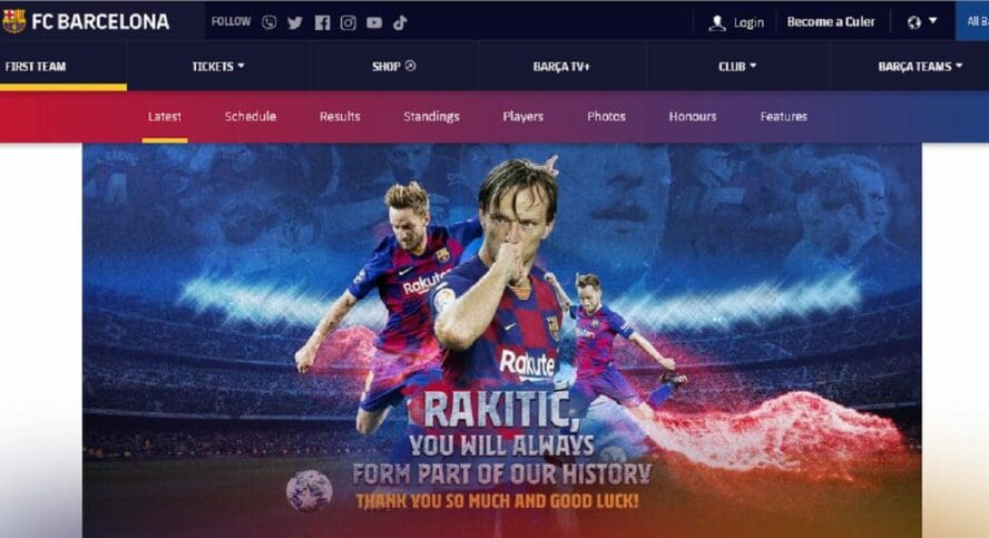 ادعاء زائف جزئي برشلونة يبيع راكيتيتش ب 87 يورو - فتبينوا