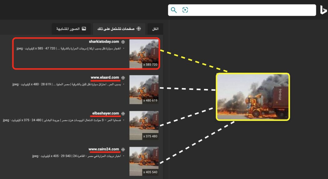 الصورة قديمة لم تصور في الكركرات بل في مصر عام 2019