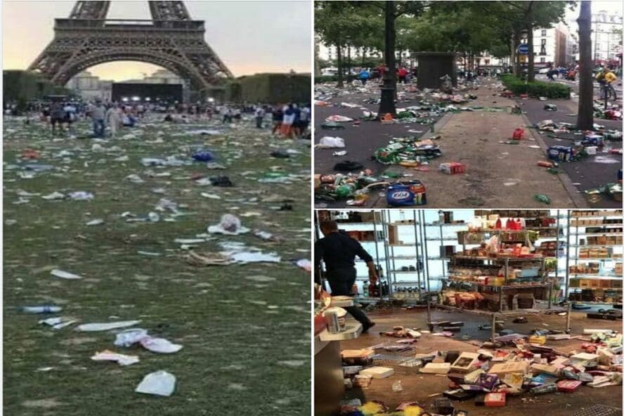 ادعاء باريس مضلل صور احتفالات في