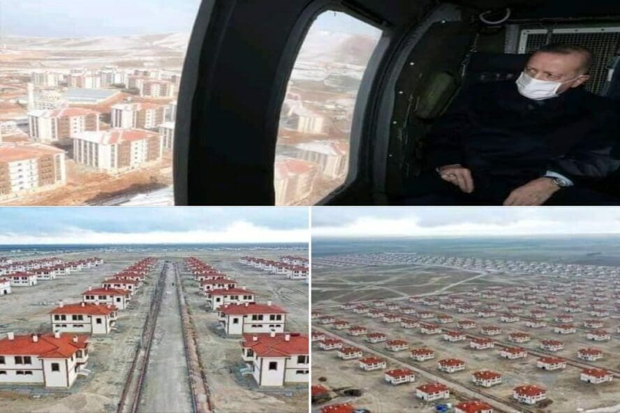 الرئيس التركي أردوغان لم يوزع منازل بالمجان