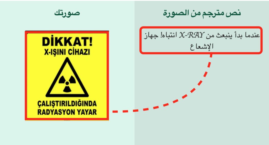 التنبيه في الماسح الضوئي لا يشير إلى سحب المأكولات والمشروبات من الحقائب