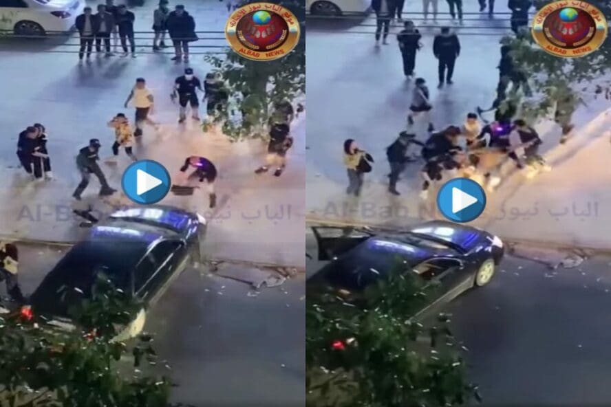يصور حادثة شجار ودهس جرت وقائعها في الصين وليس لبنان