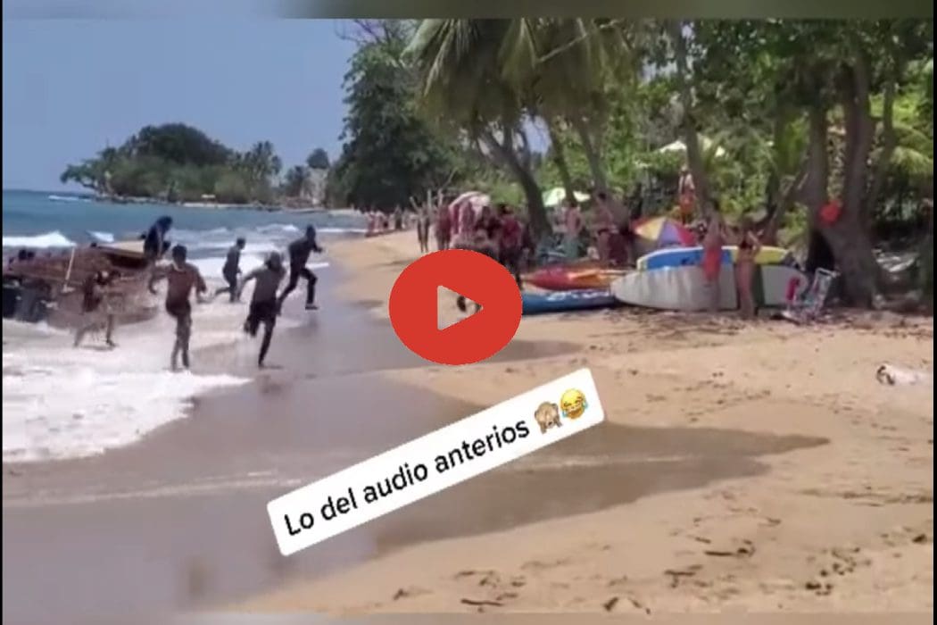 المقطع يظهر مهاجرين من الدومينيكان وصلوا شواطئ بورتوريكو