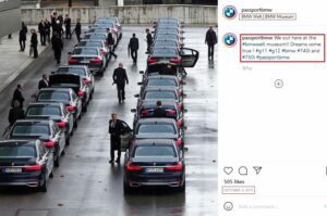 صورة الادعاء على صفحة الانستغرام وتعود لسيارات BMW فتبينوا