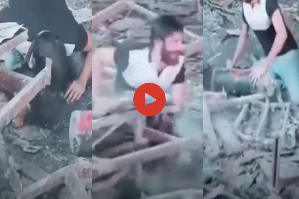 هذا مشهد تمثيلي في مستشفى الحسين التعليمي