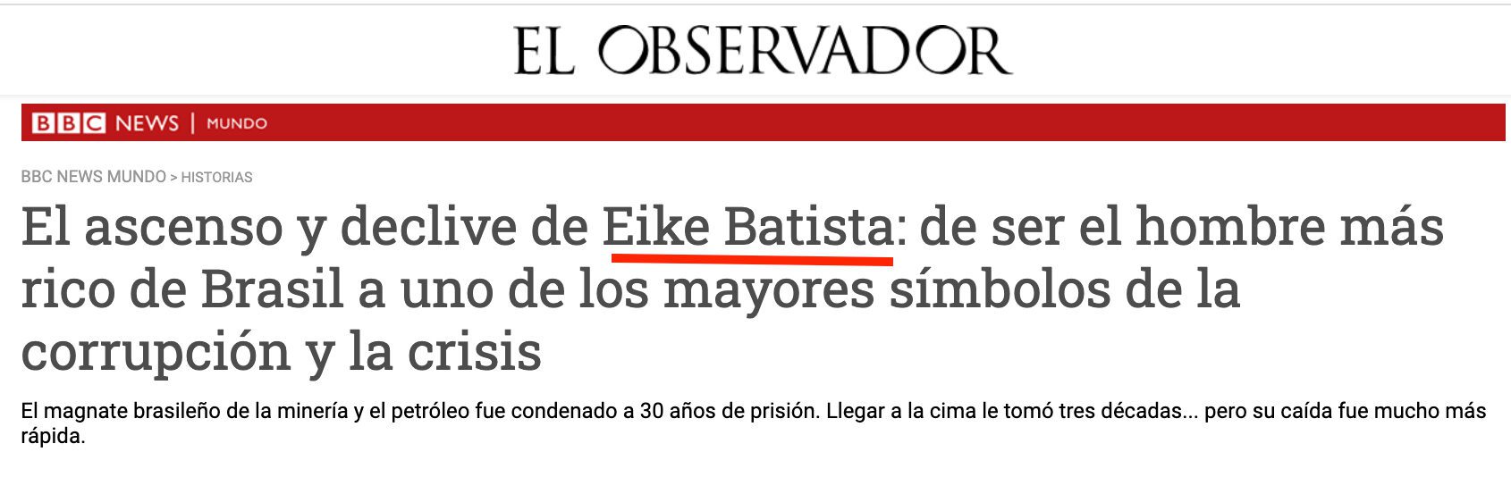  "إيك باتيستا Eike Batista" ملياردير برازيلي