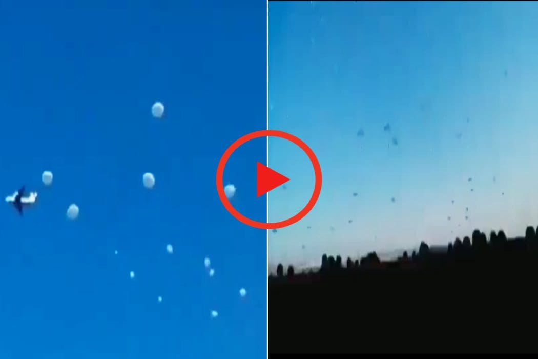 لا يظهر مظلات روسية تنزل في أوكرانيا