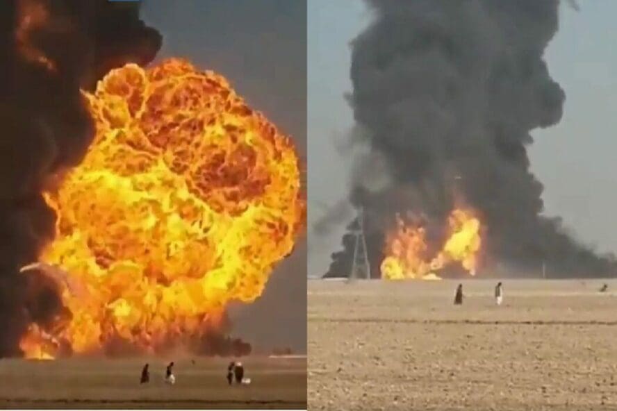 حريق حقل برهان