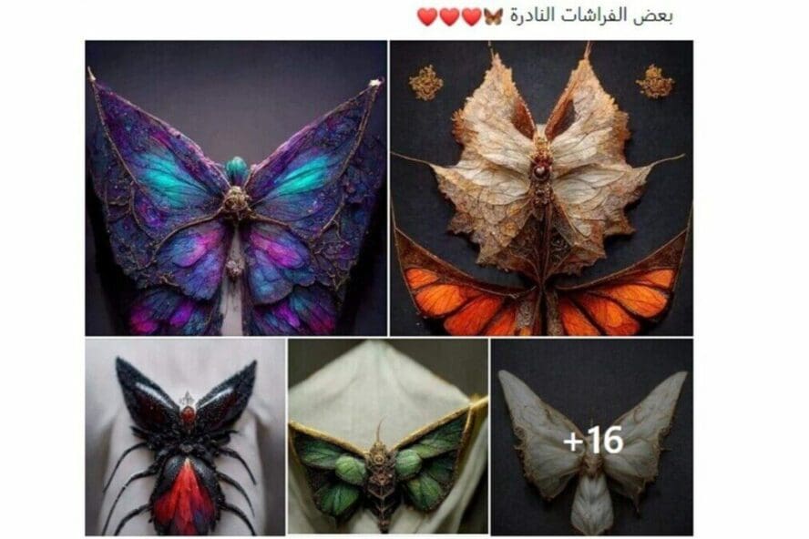 الفراشات النادرة