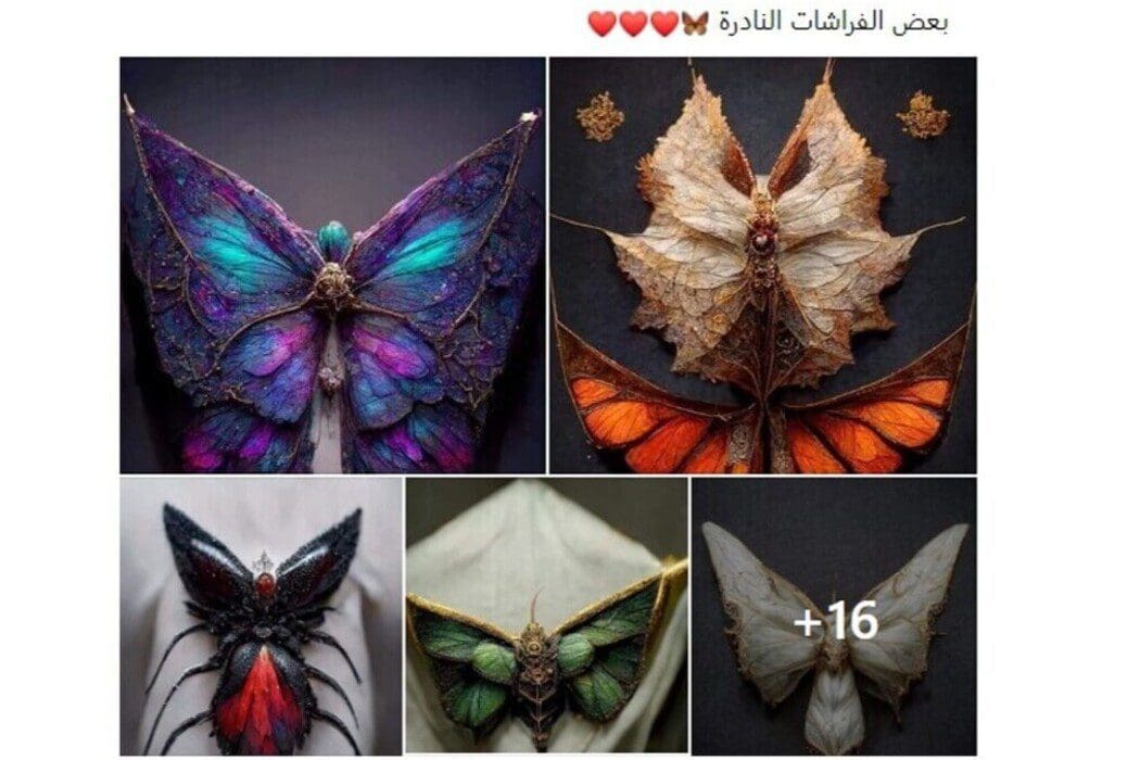 الفراشات النادرة