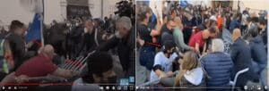 ادعاء اجتجاجات إيطاليا