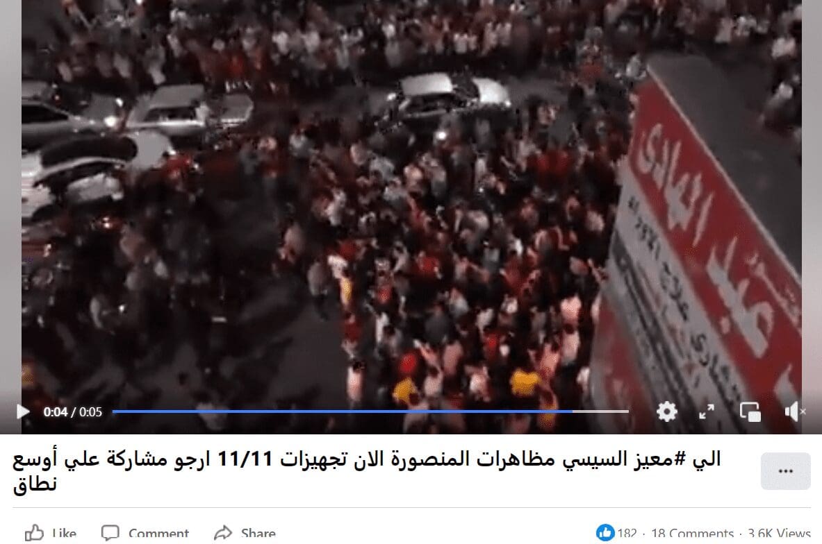مظاهرات المنصورة