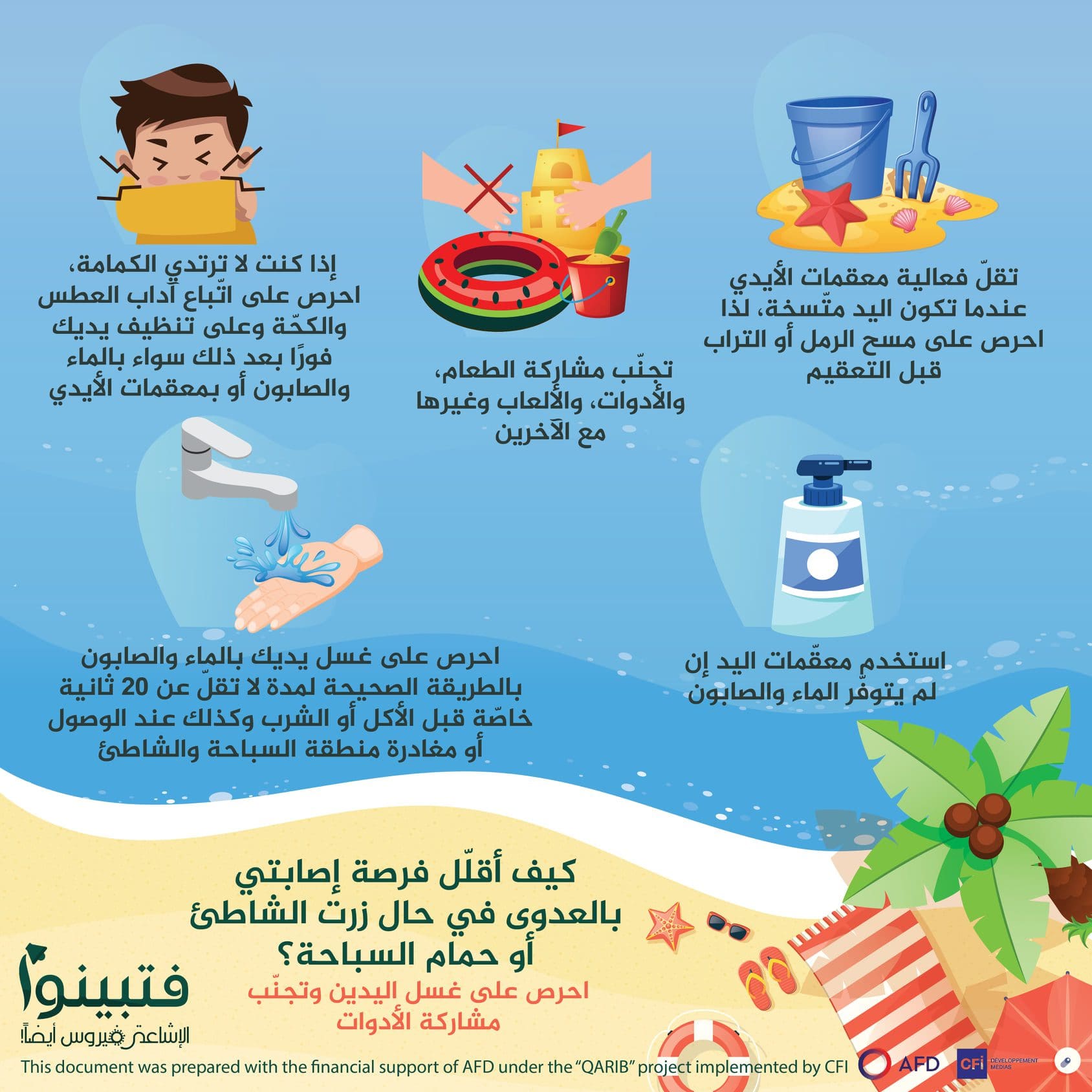 نصائح عليك اتّباعها في حال قررت الذهاب إلى الشاطئ في ظل جائحة كورونا 5