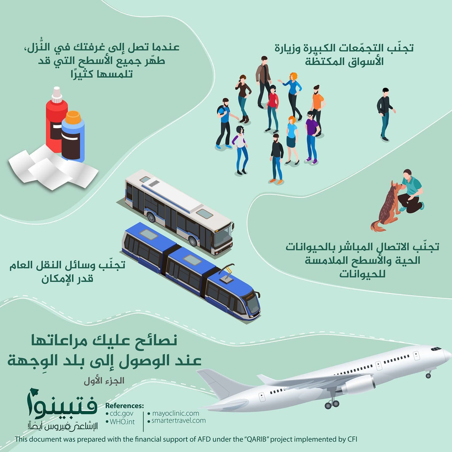 نصائح للسفر في زمن الكورونا- ما عليك مراعاته عند الوصول 1