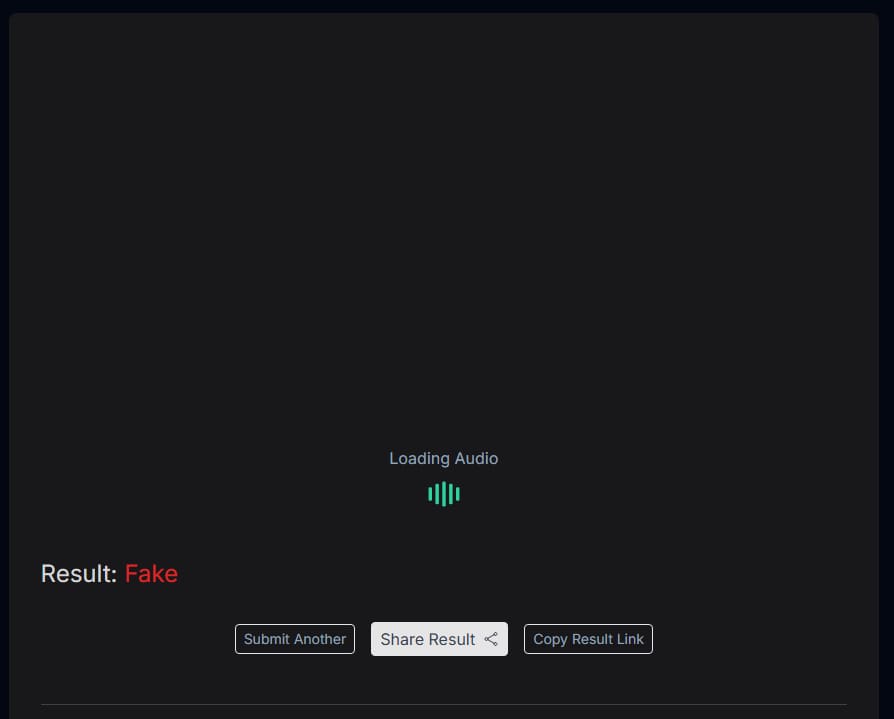 نتيجة فحص الصوت باستخدام أداة Resemble - إيلون ماسك